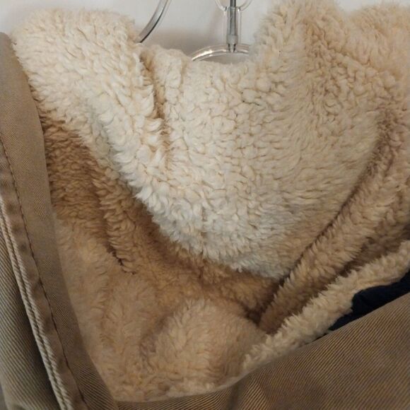 VTG Gaudi Jeans Women's Utility Parka Coat Sz 40 (M) Taupe Military Inspired - Picture 11 of 16